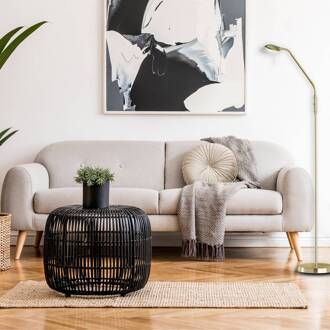 LED vloerlamp Pool, messingkleurig, hoogte 160 cm, metaal, CCT messingkleurig mat, albastkleurig