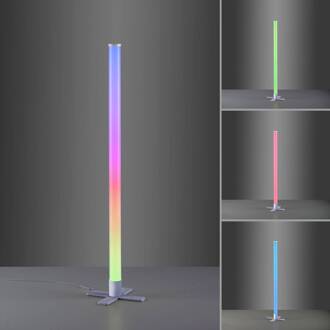 LED vloerlamp Ringo, RGB met 3 modi Modi zilver, wit