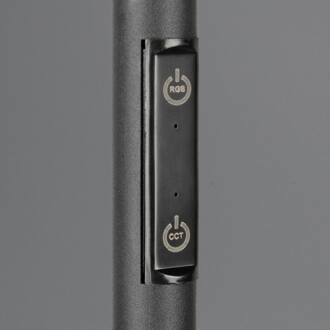 LED vloerlamp Samba, hoogte 175 cm, zwart, CCT, RGB