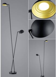 LED vloerlamp Samy 2-lamps 180cm zwart/goud zwart, goud