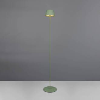 LED vloerlamp Suarez, groen, hoogte 123 cm, metaal pistachegroen