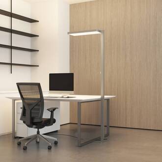 LED vloerlamp Timon, 54W, zilver, hoogte 195 cm zilver, wit