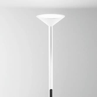 LED vloerlamp Tratto, wit, metaal, CCT, dimbaar