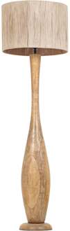 LED Vloerlamp - Trion Bota - 1 Lichtpunt - E27 Fitting - Rond - Bruin - Natuurhout