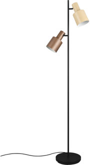 LED Vloerlamp - Trion Guido - E27 Fitting - 2-lichts - IP20 - Voetschakelaar - Multikleur - Metaal