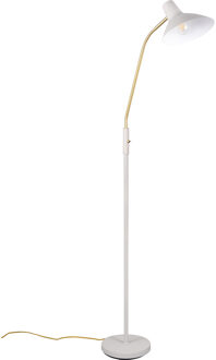 LED Vloerlamp - Trion Vellar - 1 Lichtpunt - E27 Fitting - Rond - Warm Grijs - Metaal