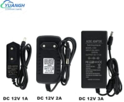 Led Voeding Adapter 1A 2A 3A 5A 10A Ac Naar Dc Adapter 12V Voeding Lader Transformer 220V Converter 2stk DC12V 1A US