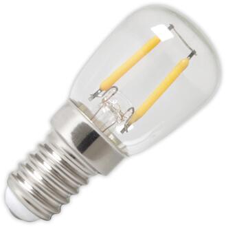 LED volglas Filament Schakelbordlamp 220-240V 1W 100lm E14 T26, Helder 2700K CRI80 Transparant