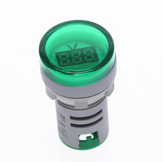 Led Voltmeter Signaal Lichten Digitale Display Gauge Volt Voltage Meter Indicator Lamp Tester Meetbereik Ac 20-500V groen
