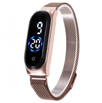 Led Vrouwen Horloge Magnetische Magneet Waterdichte Touch Vrouwen Horloges Touch Digitale Horloges 4