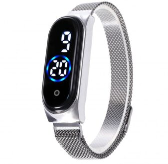Led Vrouwen Horloge Magnetische Magneet Waterdichte Touch Vrouwen Horloges Touch Digitale Horloges 5