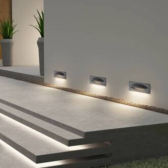 LED wand inbouwlamp Zandro, 25 cm, antraciet, IP65