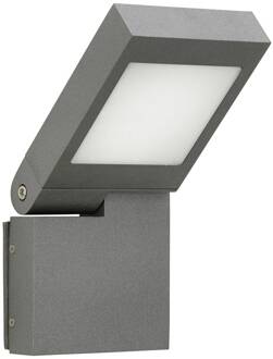 LED wandlamp 0111, draaibare kop, antraciet antraciet, opaalwit
