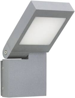 LED wandlamp 0111, draaibare kop, zilver zilver, opaal