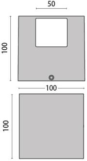 LED wandlamp 303348 in grijs, 4WB 3.000K grijs-metallic
