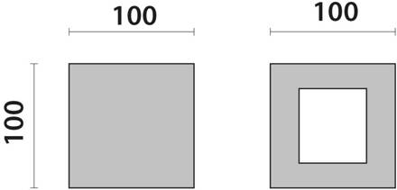 LED wandlamp 303366 in grijs, 1NB+1WB 3.000K grijs-metallic