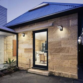 LED wandlamp 9083, sensor, antraciet, 16 cm, CCT, IP54