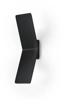 LED wandlamp Ada, zwart, aluminium, 2-lamps