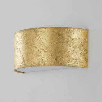 LED wandlamp Alea met bladgoud dimbaar