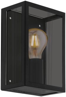 Led wandlamp almonte smoke zwart/smoke