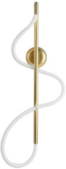 LED wandlamp Annete, goud goud, wit