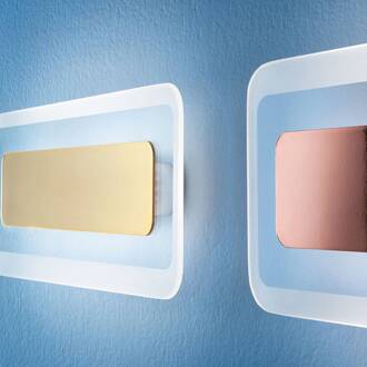 LED wandlamp Antille koper 31,4 cm koper, transparant