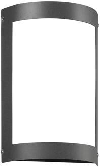 LED wandlamp Aqua Marco, roestvrij staal, antraciet, sensor antraciet, wit gesatineerd