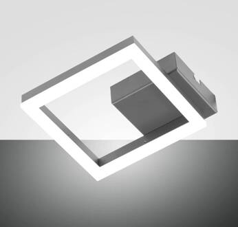 LED wandlamp Bard, goudkleurig, 17 x 17cm, metaal, dimbaar goudmat