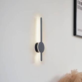 LED wandlamp Borian, zwart, aluminium, 40 cm