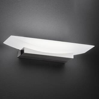 LED wandlamp Bowl TW, breedte 30 cm, nikkel nikkel, gesatineerd