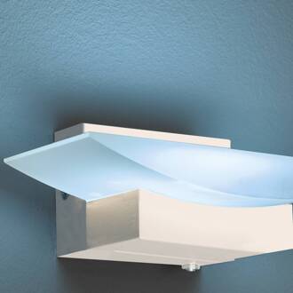LED wandlamp Bowl TW, CCT breedte 20 cm, zandkleurig zandkleurig, wit gesatineerd