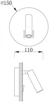 LED wandlamp Brahe IV, wit wit (RAL 9016)