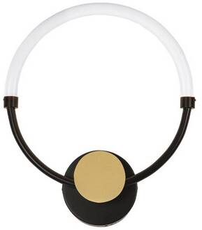 LED wandlamp Briana, zwart/goudkleurig, breedte 30 cm zwart, goudkleurig, wit