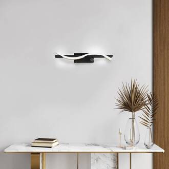 LED wandlamp Bridge gebarensensor dim CCT zwart mat zwart, bladgoud, wit gesatineerd