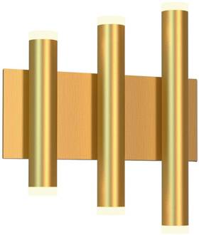 LED wandlamp Cala goudkleurig, aluminium, 6 lichtpunten