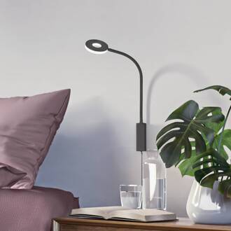 LED wandlamp Cama met verstelbaar arm zandzwart