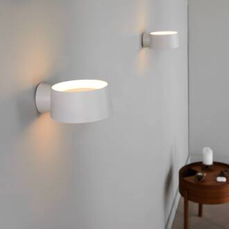 LED wandlamp Cookie, wit, aluminium, Ø 15 cm
