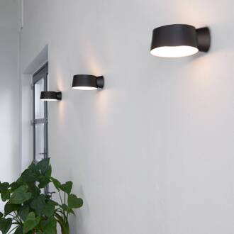 LED wandlamp Cookie zwart aluminium Ø 15 cm