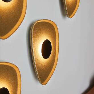 LED wandlamp Cozy, geel, vilt, 40 x 31 cm