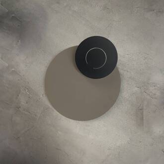 LED wandlamp DoppioZero, crème/grijs, Ø 30 cm crème, antraciet
