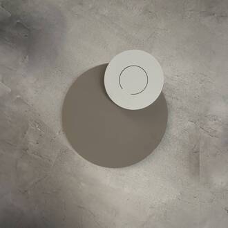 LED wandlamp DoppioZero, crème/wit, Ø 30 cm crème, wit