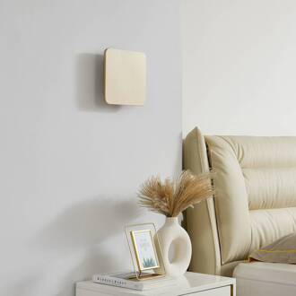 LED wandlamp Elrik, goudkleurig, 22 cm, metaal