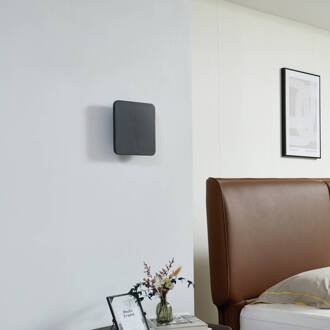 LED wandlamp Elrik, zwart, 22 cm hoog, metaal