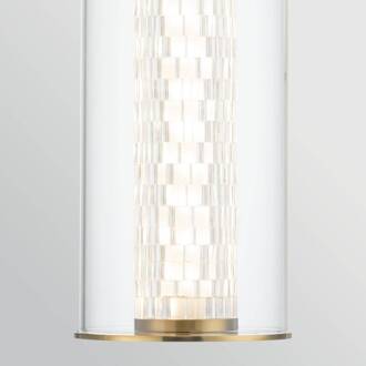 LED wandlamp ESPADA, goud geborsteld, Ø 16 cm, metaal IP44 goud geborsteld, helder