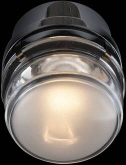 LED wandlamp Fresnel, chroomkleurig, aluminium, glas, 2.700 K