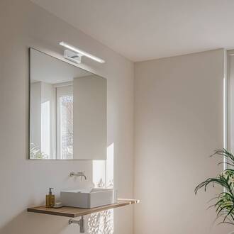 LED wandlamp Gallery chroomkleurig metaal breedte 41,5 cm IP44