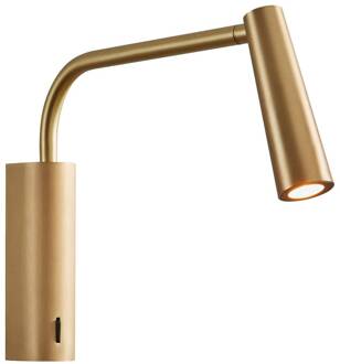 LED wandlamp Gama Extend, goudkleurig mat, aluminium goudmat