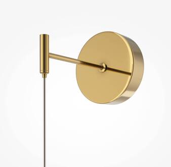 LED wandlamp Golden Cage, hoogte 218,8 cm, metaal goud, wit