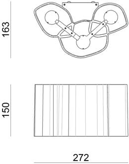 LED wandlamp Honey 27,2 cm wit