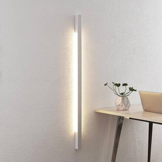 LED wandlamp Ivano, 130 cm, wit, aluminium